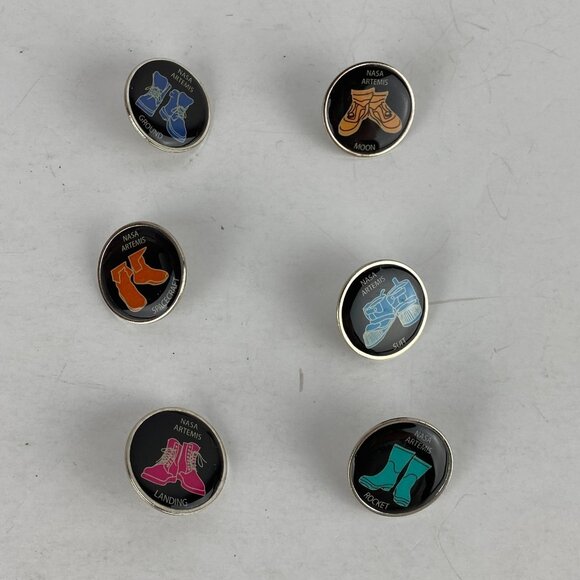 NASA Artemis Astronaut Program Collectible Pins Boots Landing Moon Spacecraft + - Picture 1 of 5